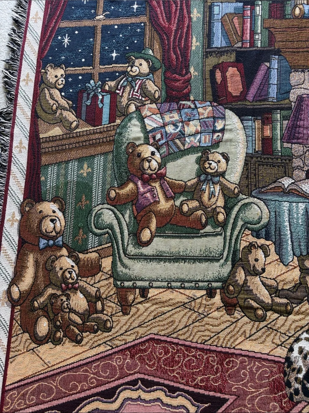 Bear Theme Holiday Throw